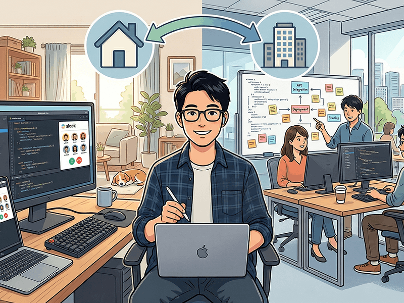 週2〜3日出社の「ハイブリッド勤務」が主流に。最も生産性が上がる最強の働き方とは？